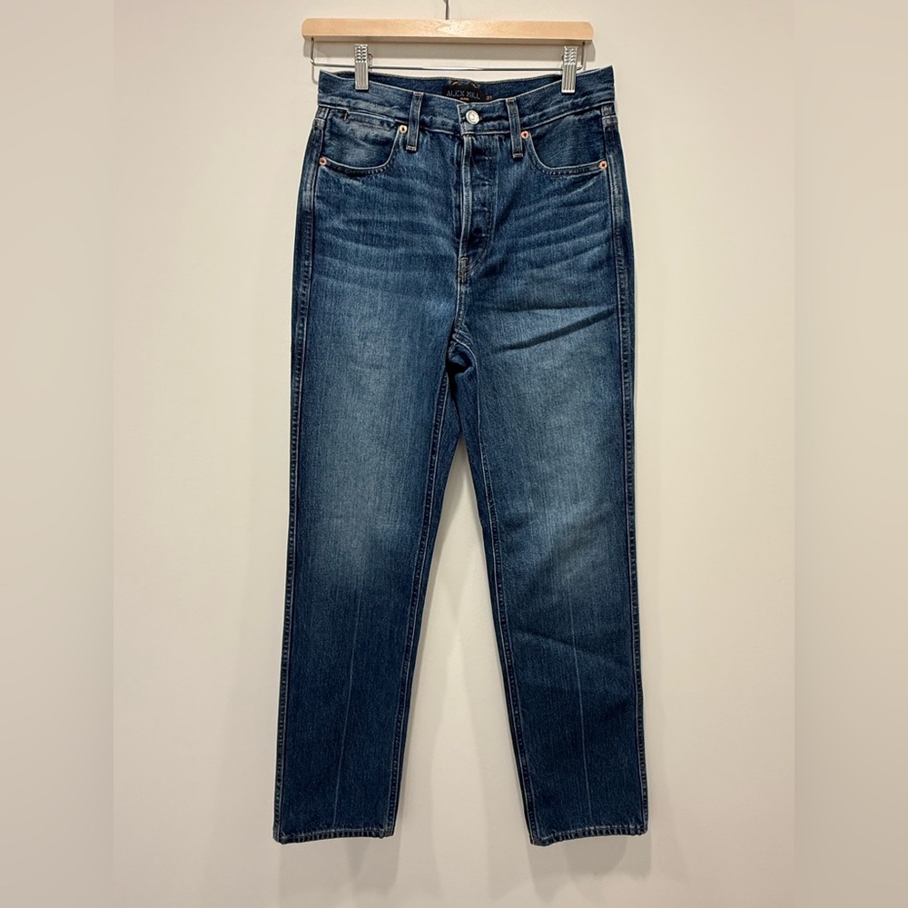 Alex Mill Carla High Rise Straight Jeans Size 27 32” Insteam New W/o Tags